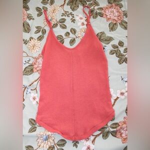 Urban Outfitters Ribbed Coral Camisole